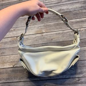 Y2K / 90s Marc Jacobs white leather shoulder bag